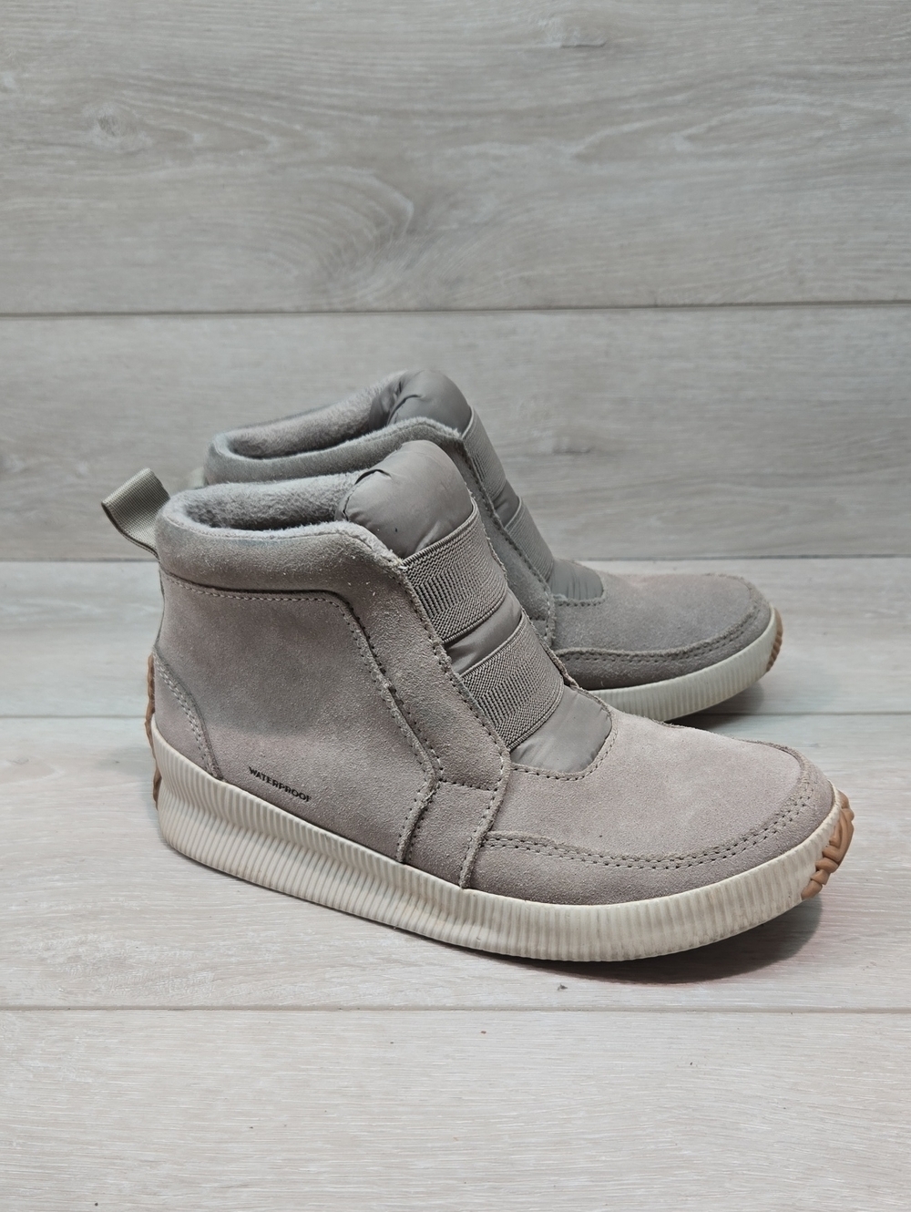 Sorel Women Ankle Waterproof Suede Slip-On High Top Sneakers Boots Shoes Sz 5
